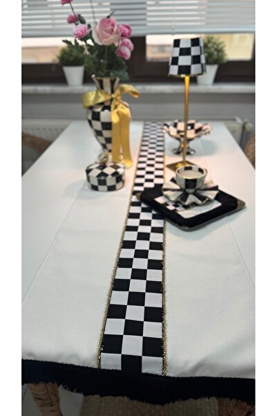 Nef’s Atelier Kırlent Runnner Set Dama Özel Tasarım