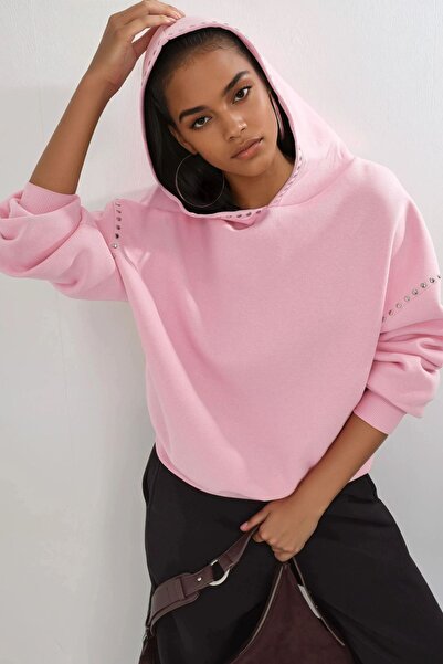 Hiccup BUSEM Kapüşonlu Rahat Kesim Sweatshirt