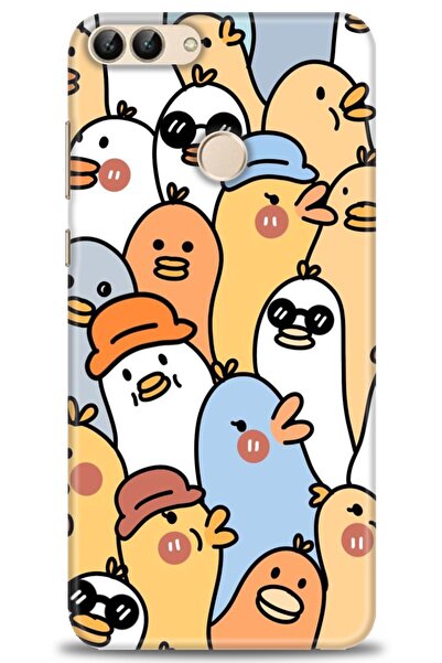 Rulet Aksesuar غطاء متوافق مع هاتف هواوي بي سمارت HD مطبوع - غطاء سيليكون بتص...