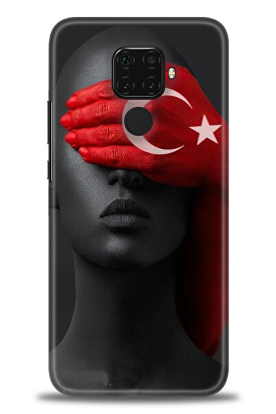 Rulet Aksesuar غطاء متوافق مع هاتف هواوي ميت 30 لايت HD مطبوع - غطاء سيليكون ...