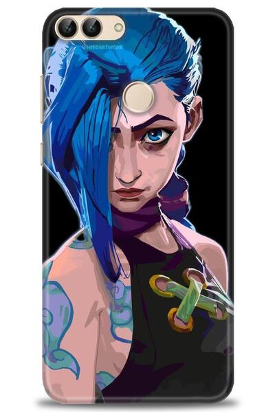 Rulet Aksesuar غطاء متوافق مع هاتف هواوي بي سمارت HD مطبوع - غطاء سيليكون مصم...