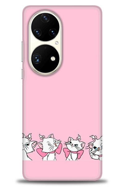 Rulet Aksesuar غطاء متوافق مع هاتف هواوي P50 Pro HD مطبوع - غطاء سيليكون مصمم...