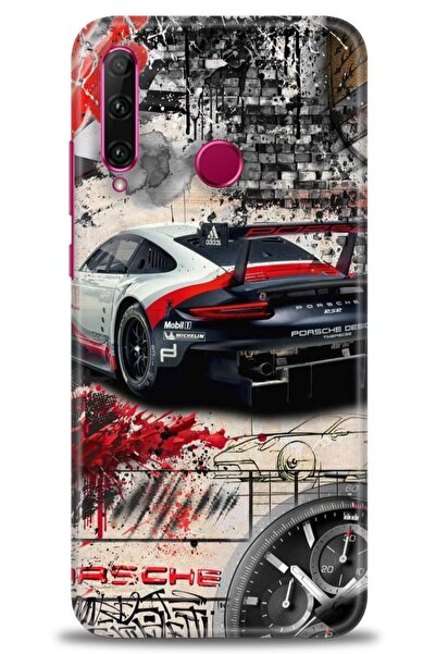 Rulet Aksesuar غطاء متوافق مع هاتف هواوي هونر 20 لايت HD مطبوع - غطاء سيليكون...