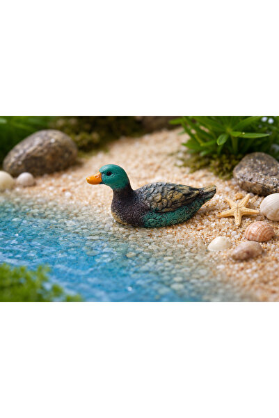 Yerli Mini Ördek Figürü Teraryum
