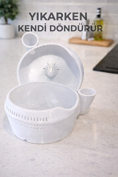 homee Akıllı Döner Meyve & Sebze Yıkama Aparatı – Kendinden Su Girişli Yeni N...