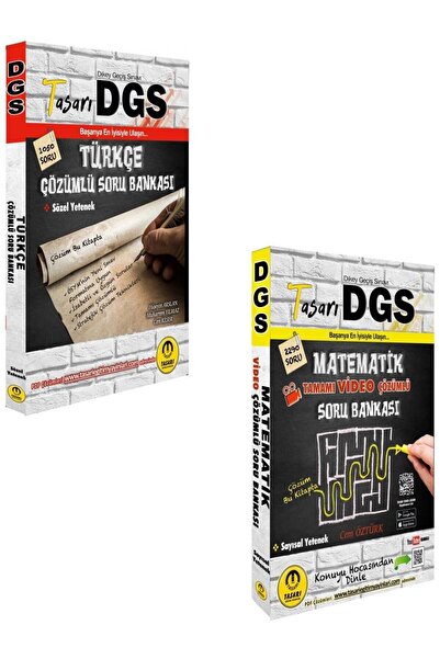tasarı eğitim yayınları 2026 Dgs Matematik Sayısal Sözel Çözümlü Soru Bankası