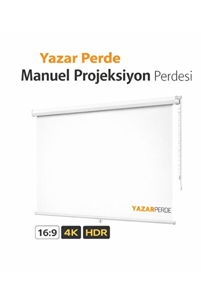 YAZAR HOME Projeksiyon Perdesi Manuel Yeni Akıllı Kumaş Blackout-Işık Geçirme...