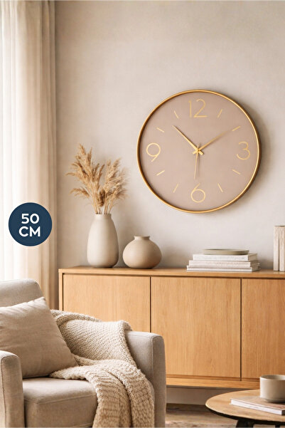 HOMİNG Brown 50 cm Duvar Saati 242389