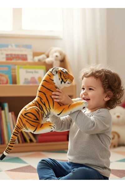 Adalinhome لعبة أتاكيدز المحاكية للحيوانات البرية - النمر والفهد 55 سم