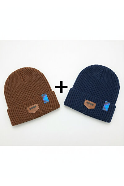 Trendora Winter Knit Beanie Hat Pack of 2 – Our Choice Colors | Premium Warm Ribbed Beanies for Men & Women