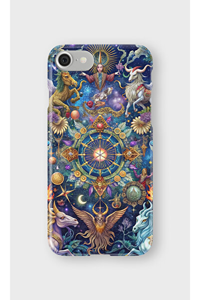 lelia حافظة هاتف شفافة متوافقة مع iPhone 6 و6s مطبوع |   المجموعة: زودياك ميو...