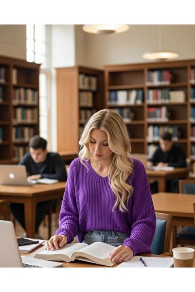 URUMDAY Women's V-neck Sweater