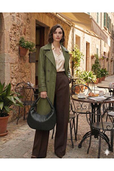 MİOSSA Women's Knitted Patterned Shoulder Bag