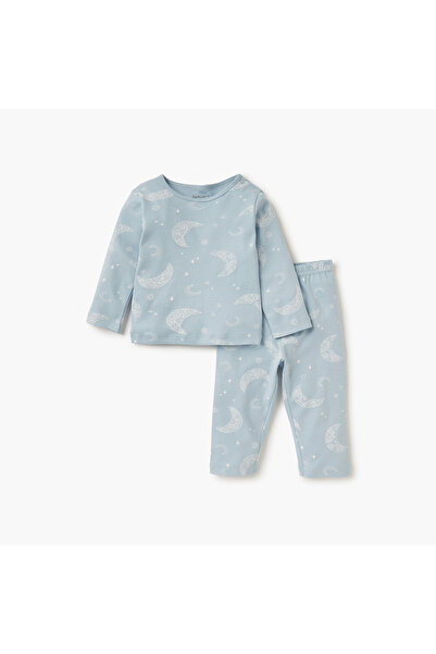 Juniors All-Over Print T-shirt and Pyjama Set