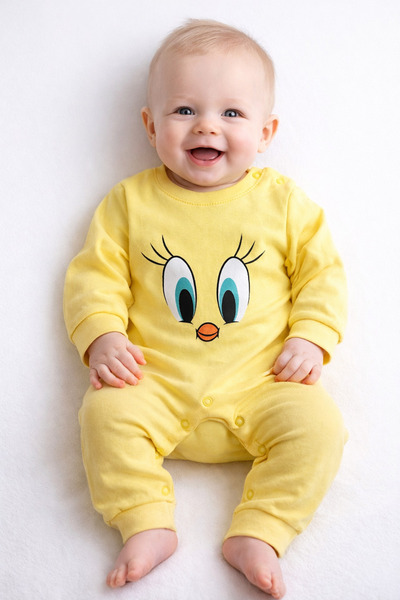 İZYALİF BABY Unisex Jumpsuit Transitional One Piece 100% Cotton Long Sleeve