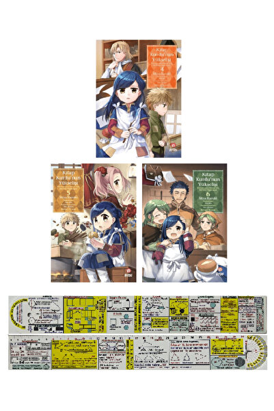 Beta Yayınları Kitap Kurdunun Yükselişi 4-5-6. Ciltler Manga Seti + Özel Cetvel