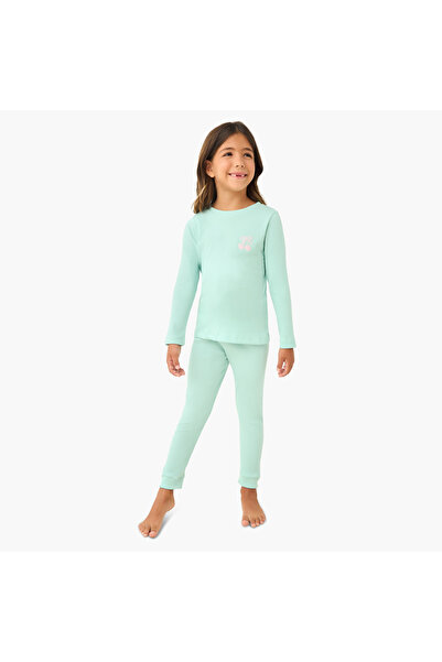 Juniors Ribbed T-shirt and Pyjama Set