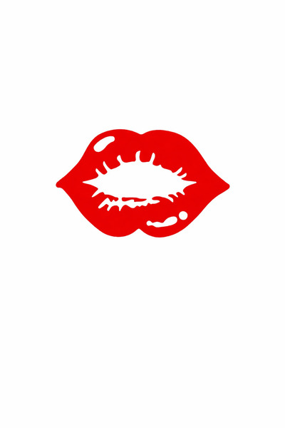 Kıvırcıkyoga Dudak sticker 4*3 plakaya uyumlu arac motosiklet kask uyumlu