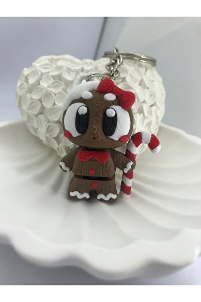 poyas سلسلة مفاتيح رجل الكوكيز المتحرك خاصة بالعام الجديد