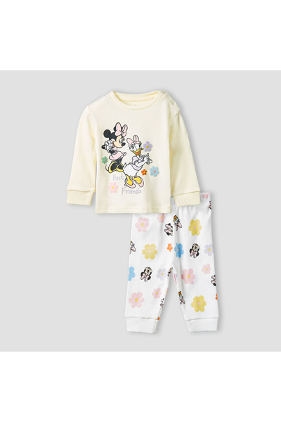 Disney Minnie Mouse and Daisy Duck Print T-shirt and Pyjama Set