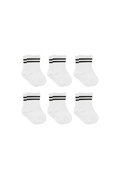 Bistyle 6-Piece Hoop-Corseted Combed Cotton Socks 10102