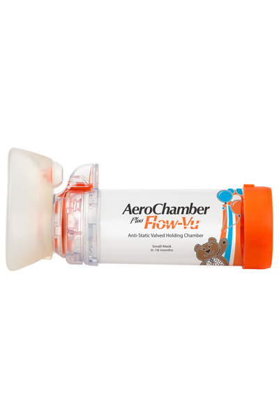 Aerochamber PLUS® FLOW-VU® Chamber (Turuncu, Bebek Tipi 0-18 Ay) - (Orange, B...