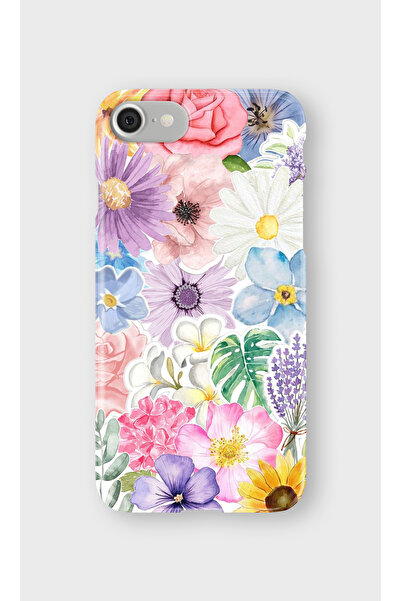 lelia حافظة هاتف شفافة متوافقة مع هاتف iPhone 8 مطبوع |   المجموعة: فلورالوكس...