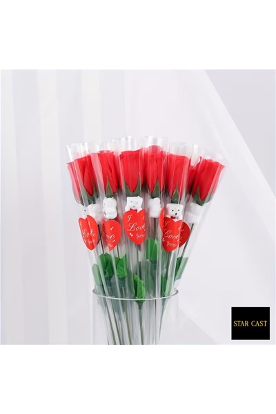 STAR CAST Artificial Bear Rose Bouquet – Valentine's Day Special Design |   D...