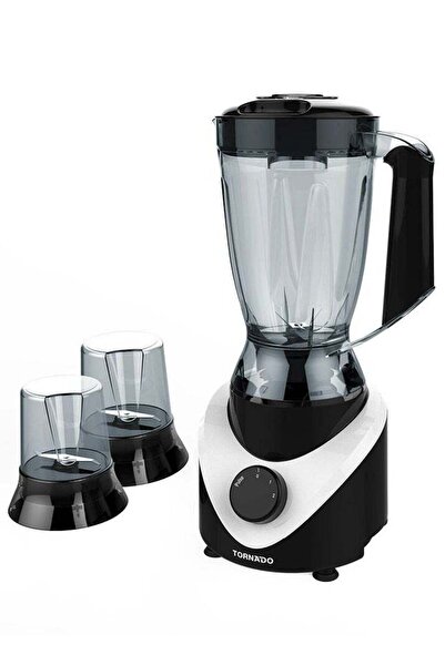 Tornado Electric Blender 500 Watt 1.5 Liter 2 Mills Black