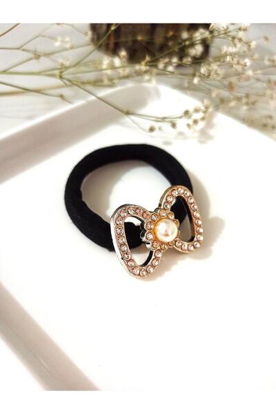 Svc Aksesuar Zircon Stone Pearl Detailed Rubber Buckle with Bow Figure