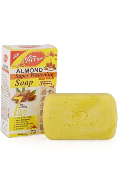 Veet Gold Almond Super Whitening Soap, Moisturizer & Whitening, 250g