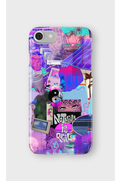 lelia حافظة هاتف شفافة متوافقة مع iPhone 6 و6s مطبوع |   المجموعة: منطقة نيون...