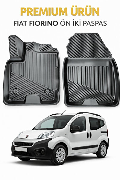 Black Gold Fiat Fiorino Panelvan ( Ön İki ) ile Uyumlu 3D Oto Paspas Premium