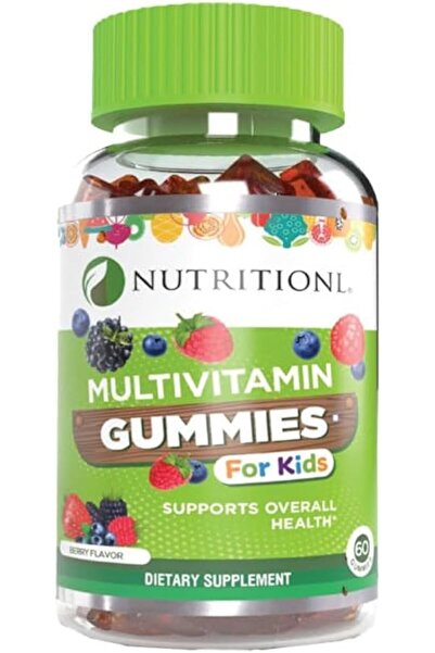 Nutritional فيتامينات متعددة للأطفال على شكل حلوى بنكهة التوت | 60 قطعة حلوى