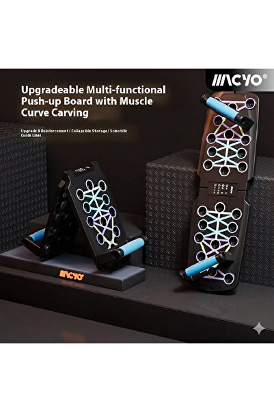 iron candy 28-in-1 Push Up Board Foldable Home Gym Muscle Building Exercise S...