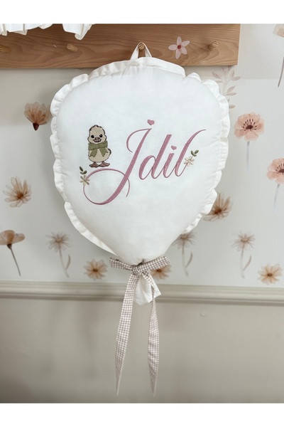 GAYE EV TEKSTİLİ Balloon Pillow Embroidered