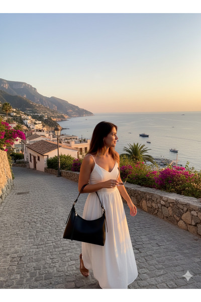 Sheem Women's Hand and Shoulder Bag with Edge Detail