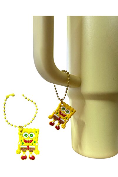 Buki'nin Atölyesi Figürlü Pipetli Termos Charmı / Termos Süsü / Kulp Süsü Sün...