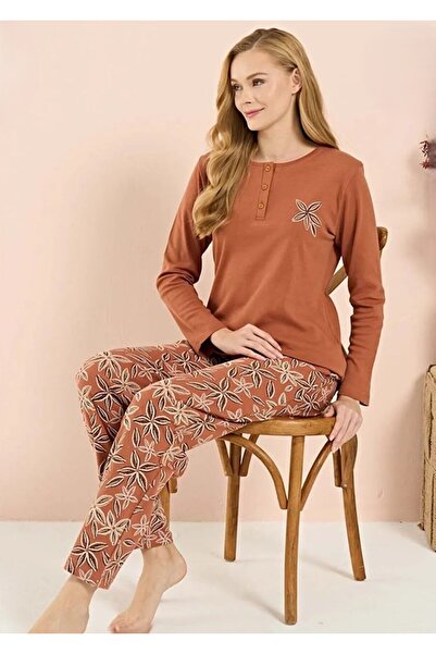 Over Sleep by Poleren Interlock Long Sleeve Women's Pajama Set