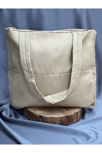 MİHRA STORE حقيبة نسائية سارة موديل سادة مع جيب جانبي من قماش المظلة حجم كبير...