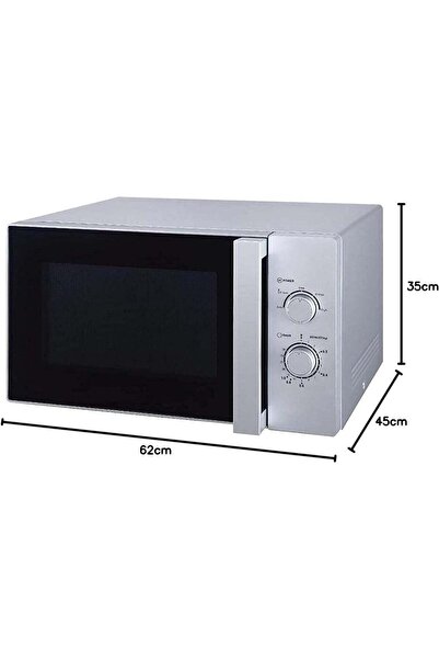 Tornado 25L Solo Microwave, 900W, Manual Control, 5 Power Levels, Silver