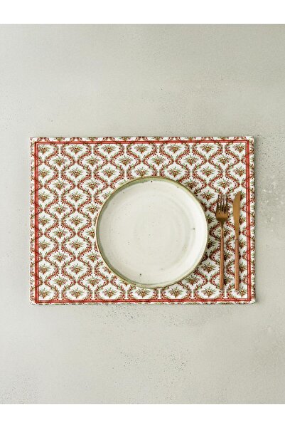 Markaev Christmas Wreaths Cotton 6-Piece American Dinner Set