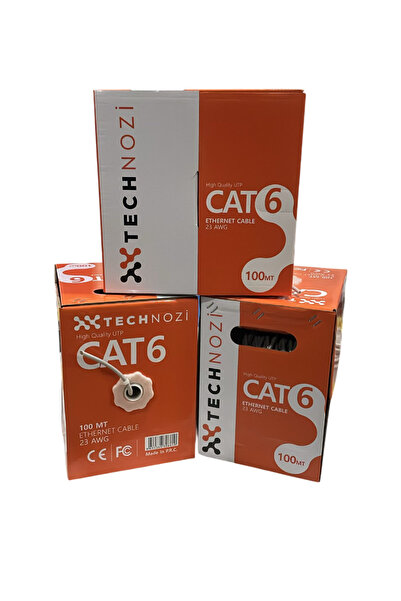 technozi 23 Awg Cat300 m Cat Kablo 100mx3 Ethernet RJ45 Modem Internet Kablos...