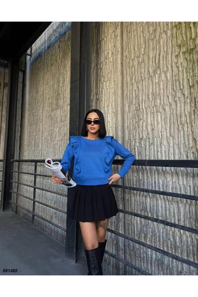 Modafeminen Üc İplik Sweat 581485 Saks