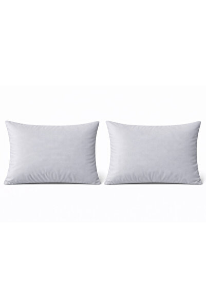 NazeninHome Ranforce 100% Cotton Pillowcase Set of 2 Light Gray