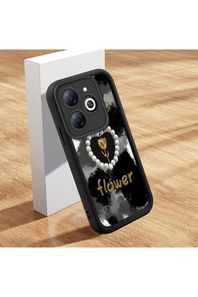 Hontinga حافظة هاتف من السيليكون الناعم المتوافقة مع هاتف Infinix Smart 8/8 P...