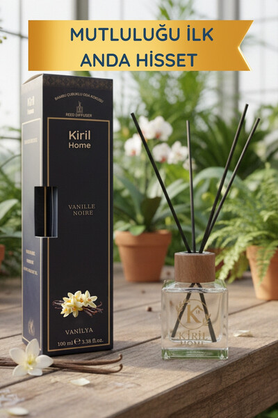 Kiril Home Premium Vanilya Bambu Çubuklu Oda Kokusu 100 ml