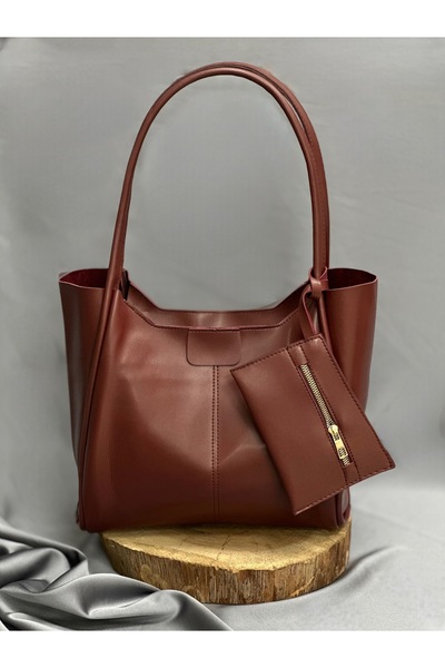 BENAHOLL Жіноча сумка Asude із застібкою-блискавкою та гаманцем, шкіряна, сер...