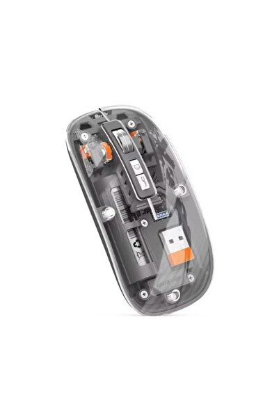 Green Lion Transparent Mouse 2 Wireless Bluetooth Rechargeable 1600 DPI Slim