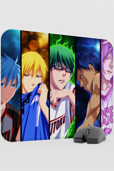mousepad bastir Kuroko no Basket Anime V3 - 48X40 XL لوحة ماوس مطاطية للألعاب...